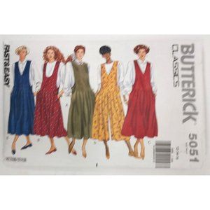 Butterick # 5051 C;assoc Fast & Easy Jumper or Jumpsuit Sizes 12, 14, 16 UNCUT